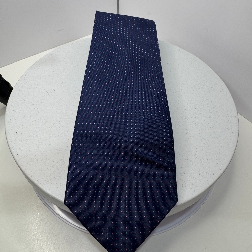 Beau Brummel SOHO Men's‎ Navy Polka Dot Woven Necktie Classic – One Size